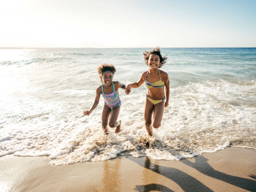 Kids on the beach