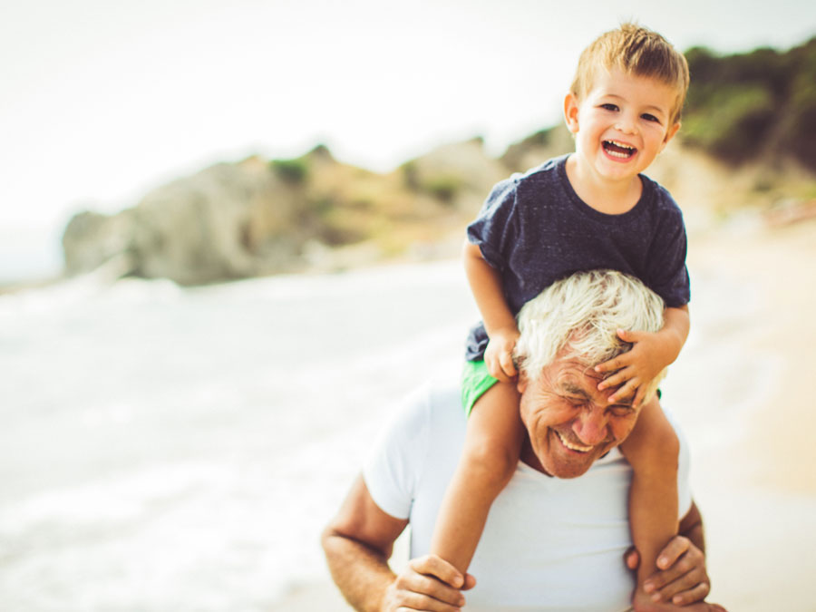 Grandfather with Grandchild