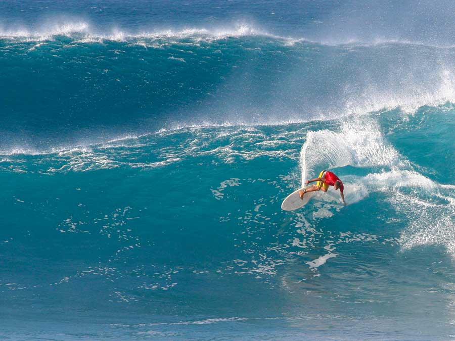 Surfing in Tavarua, Fiji