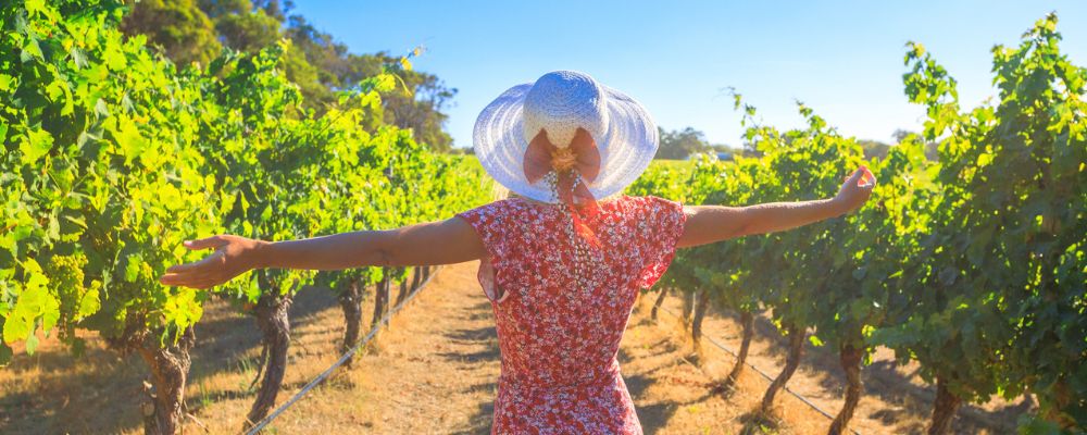woman in vines