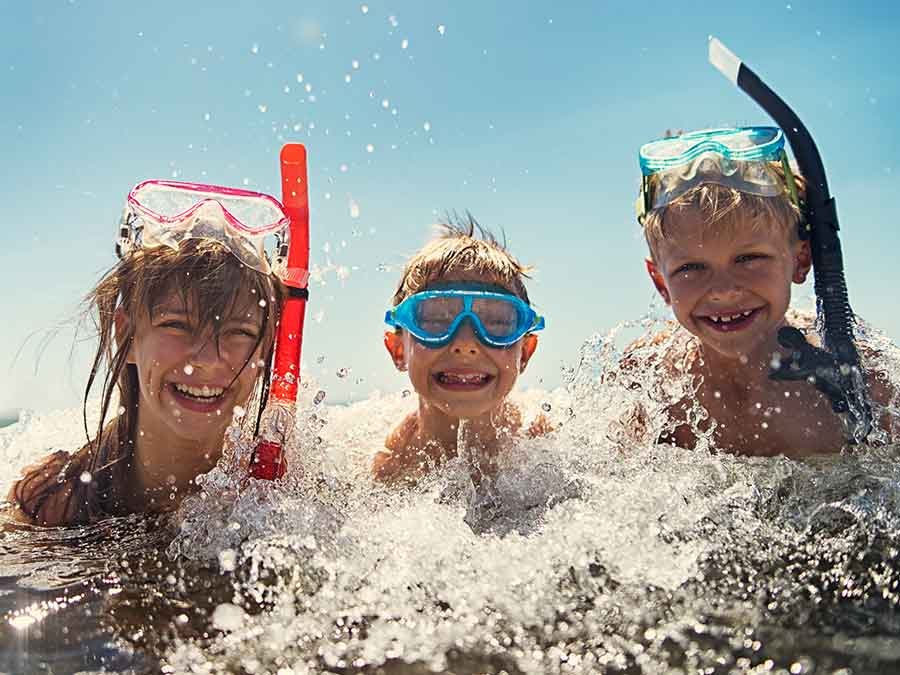 Kids on a holiday