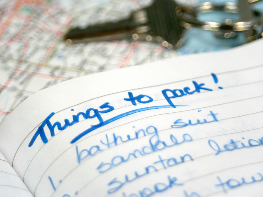 Packing list