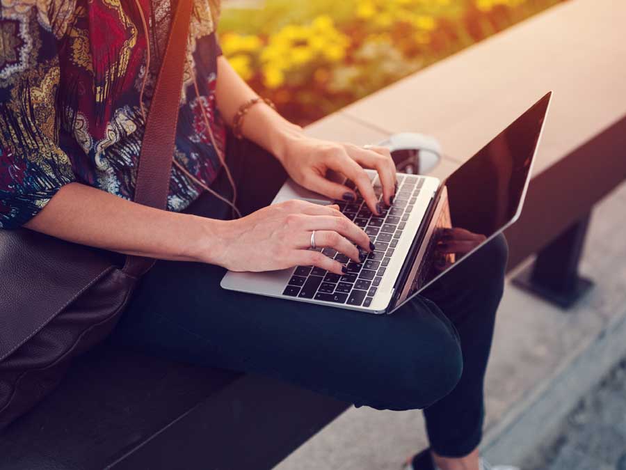 Woman on laptop